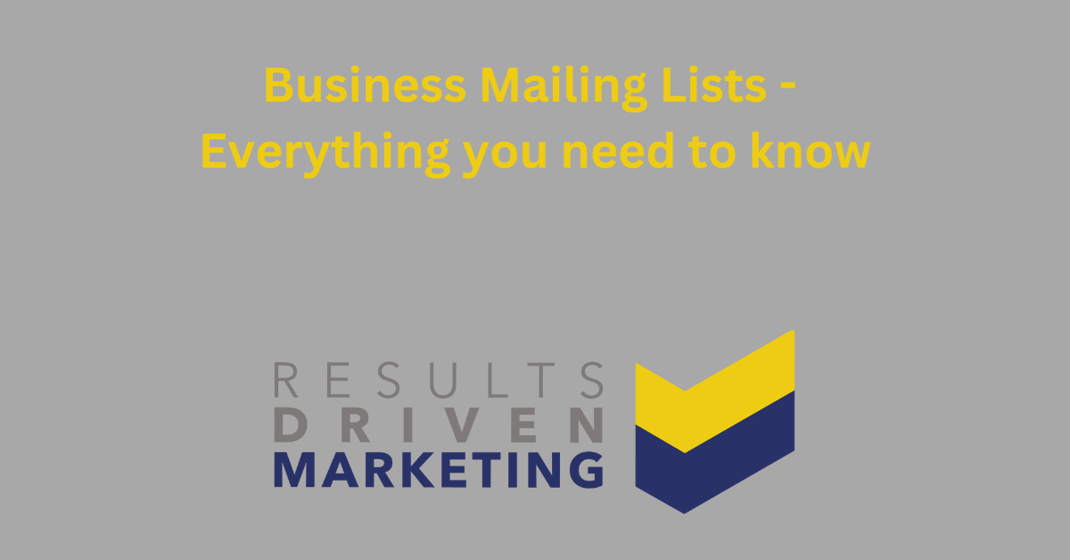 business mailing lists