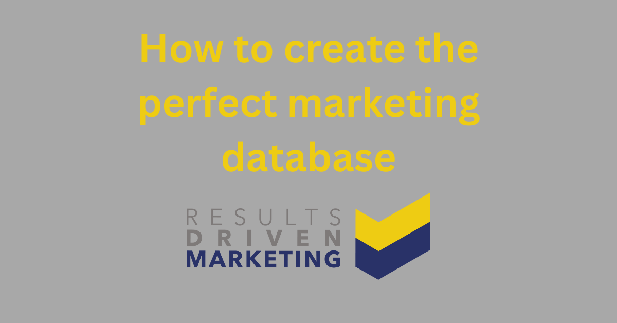 How to create the perfect marketing database