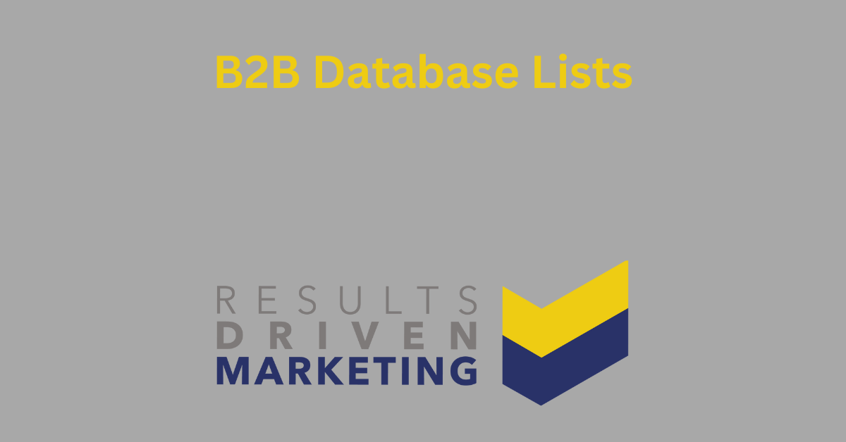 B2B Database Lists