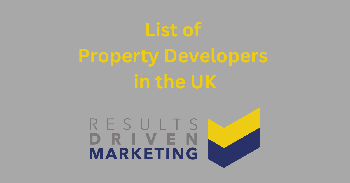 List of Property Developers in the UK