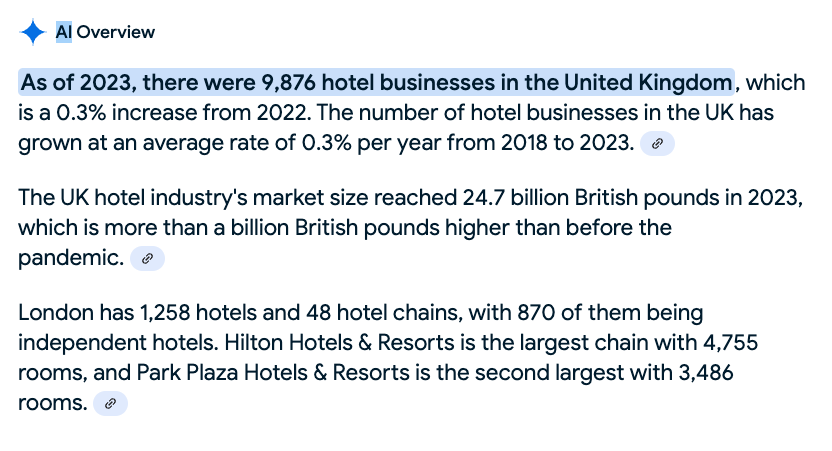 how many hotels in the uk