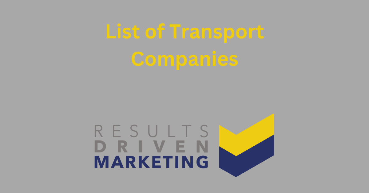 List of Transport Companies