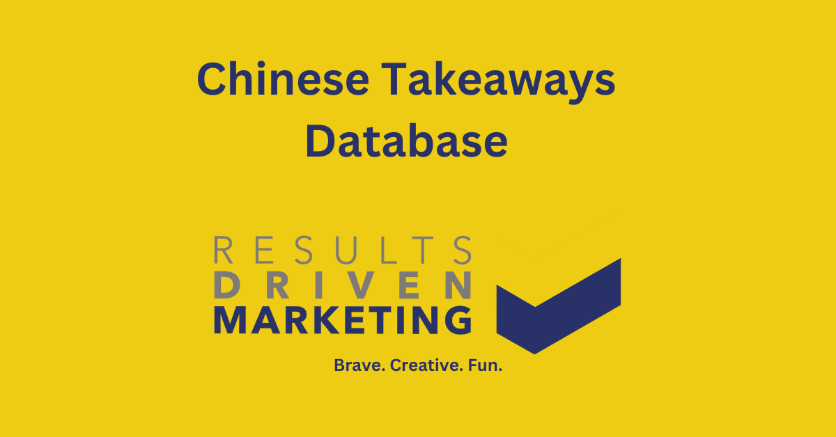 Chinese Takeaways Database