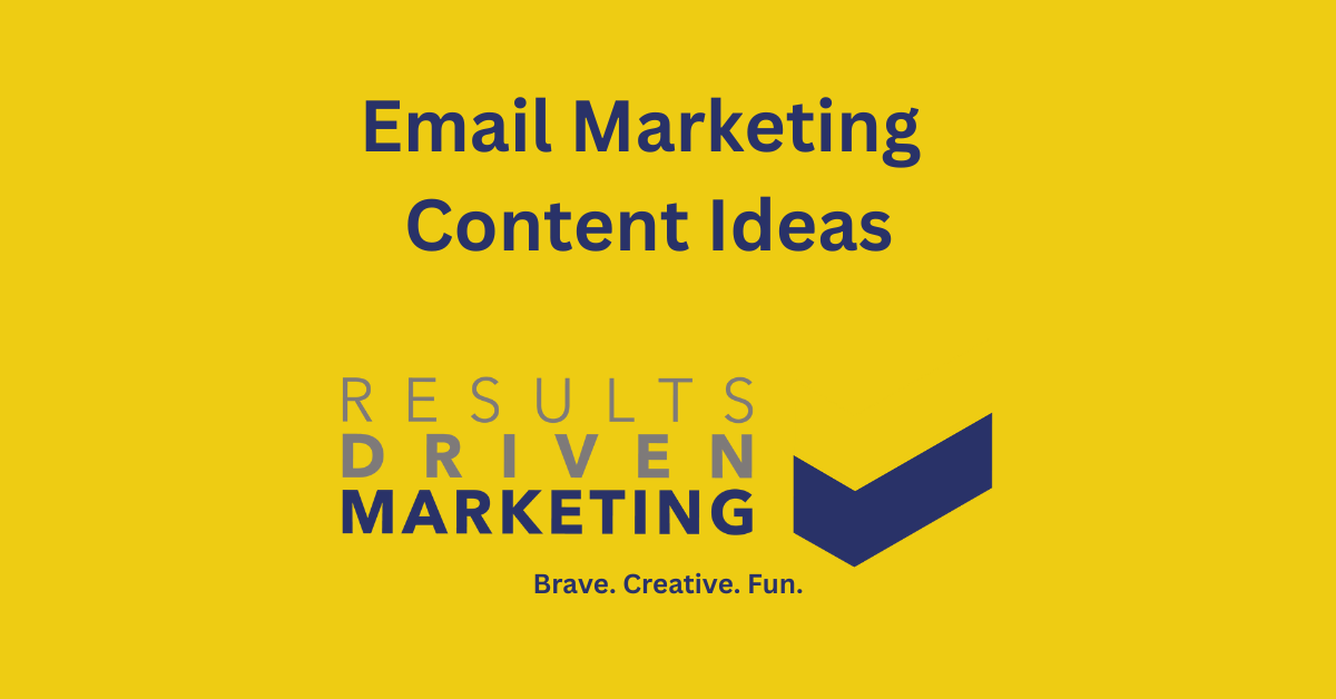 Email Marketing Content Ideas
