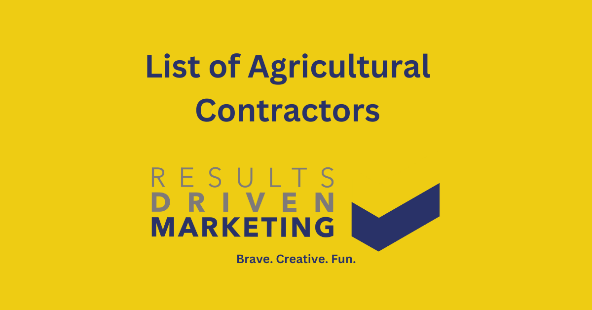 List of Agricultural Contractors
