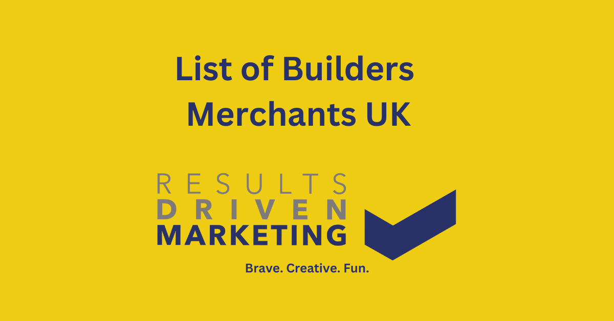 List of Builders Merchants UK