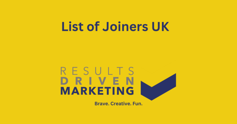List of Joiners UK
