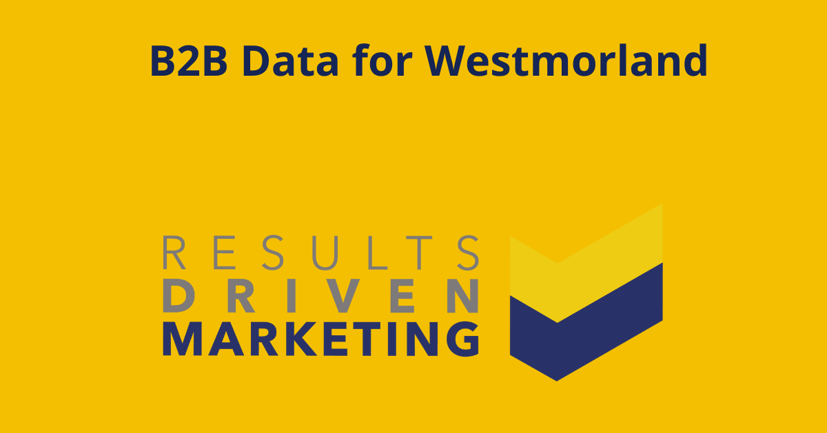 B2B Data for Westmorland