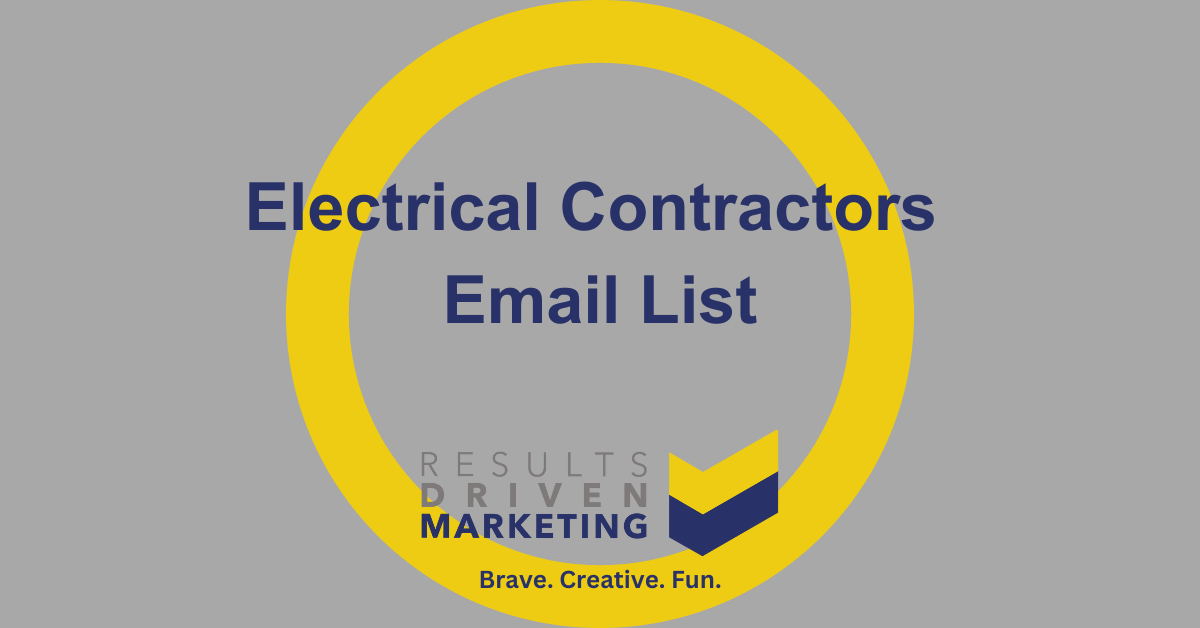 Electrical Contractors Email List