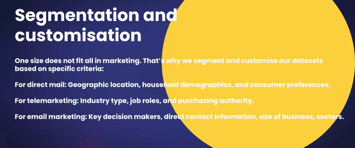 segmentation and customisation