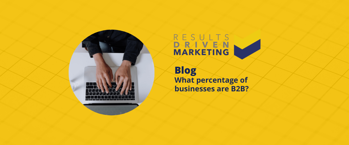 What percentage of businesses are B2B?