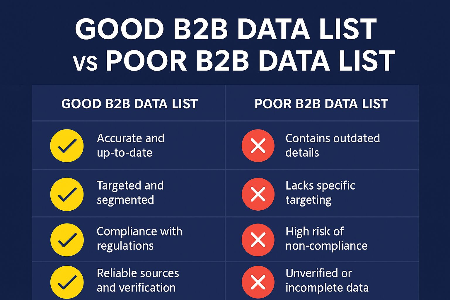 Good data vs poor data