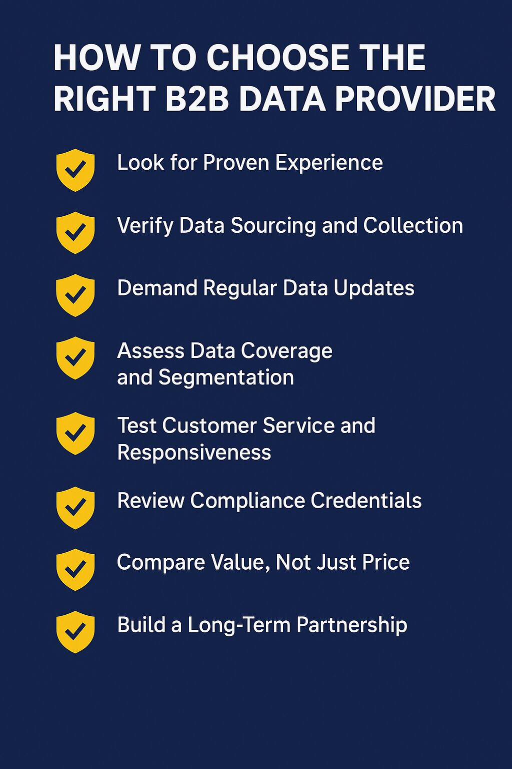 how to choose the right b2b data list provider